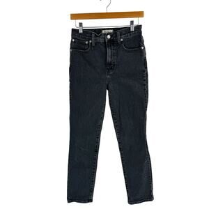 Madewell Black Wash‎ The Perfect Vintage Jean Zip Fly Women's Size 26